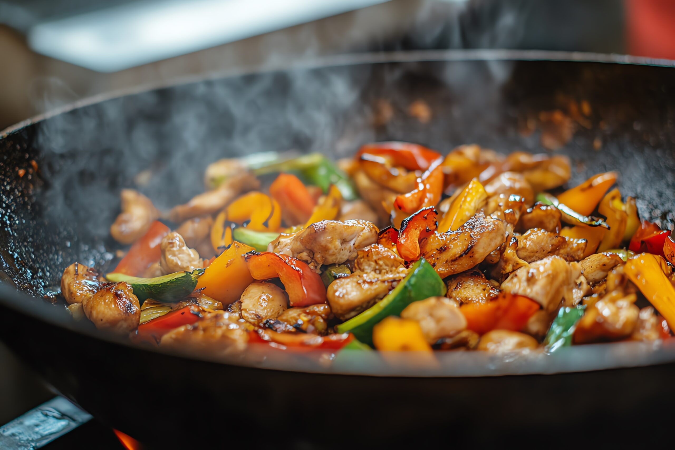 delicious-chicken-stir-fry-with-sesame-seeds-bell-peppers-peas-savory-soy-sauce-vibra